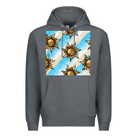 Rock leopard sun seamless pattern Premium Hoodie - BundleAndBundleShop