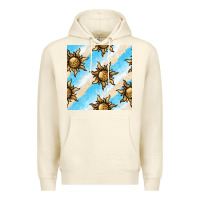 Sandshell leopard sun seamless pattern Premium Hoodie - BundleAndBundleShop