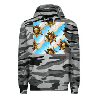 Slate Camo leopard sun seamless pattern Premium Hoodie - BundleAndBundleShop