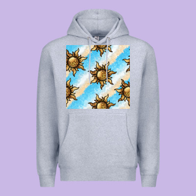 Leopard Sun Seamless Pattern Premium Hoodie Designed By Bundleandbundleshop