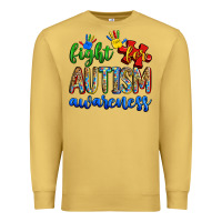 Antique Gold fight for autism awareness Premium Sweatshirt - Zillion Design Studio