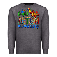 Charcoal Heather fight for autism awareness Premium Sweatshirt - Zillion Design Studio
