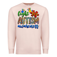 Pale Pink fight for autism awareness Premium Sweatshirt - Zillion Design Studio
