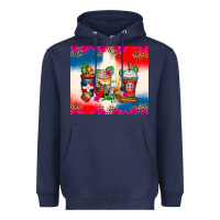 Navy dominican republic coffee cups Heavyweight Hoodie - Zillion Design Studio
