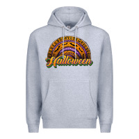 Heather Grey halloween rainbow Premium Hoodie - JahusDesignShop