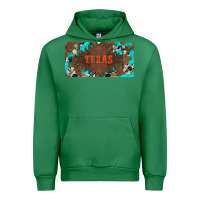 Emerald western texas and bullskulls with turquoise and leopard licanse plate Urban Hoodie - Artiststas