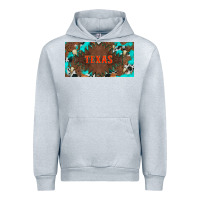 Heather Grey western texas and bullskulls with turquoise and leopard licanse plate Urban Hoodie - Artiststas