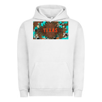 Pigment Lunar Rock western texas and bullskulls with turquoise and leopard licanse plate Urban Hoodie - Artiststas
