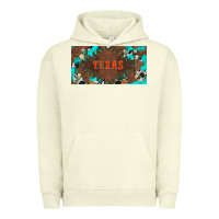 Pigment Pistachio western texas and bullskulls with turquoise and leopard licanse plate Urban Hoodie - Artiststas