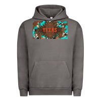 Pigment Tornado western texas and bullskulls with turquoise and leopard licanse plate Urban Hoodie - Artiststas