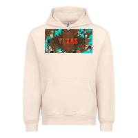 Sandshell western texas and bullskulls with turquoise and leopard licanse plate Urban Hoodie - Artiststas