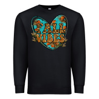 Black fall vibes heart Premium Sweatshirt - RanaPortraitStore