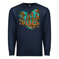Navy fall vibes heart Premium Sweatshirt - RanaPortraitStore