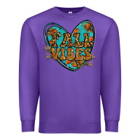 Purple fall vibes heart Premium Sweatshirt - RanaPortraitStore