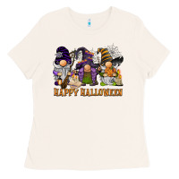 Bone happy halloween  gnomies Ladies Tee - BarkalooDesign