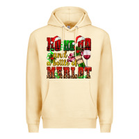 Pina Colada ho ho ho and a bottle of merlot Premium Hoodie - AdoDesignShop