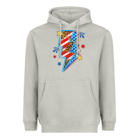 Moon Dust America lightning bolt Heavyweight Hoodie - texasbilliewilder