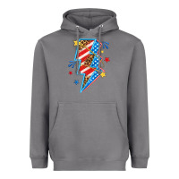 Storm America lightning bolt Heavyweight Hoodie - texasbilliewilder