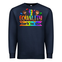 Navy equality hurts no one Premium Sweatshirt - Zillion Design Studio