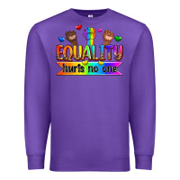 Purple equality hurts no one Premium Sweatshirt - Zillion Design Studio