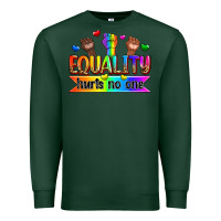 Sports Green equality hurts no one Premium Sweatshirt - Zillion Design Studio