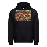 Black western serape cowhide and leopard background Urban Hoodie - Artiststas