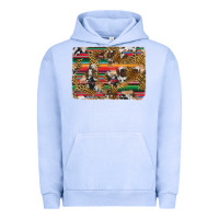 Pigment Grape Ice western serape cowhide and leopard background Urban Hoodie - Artiststas