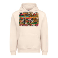 Sandshell western serape cowhide and leopard background Urban Hoodie - Artiststas