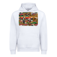 White western serape cowhide and leopard background Urban Hoodie - Artiststas