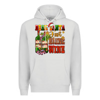 Dove Grey dear santa just bring wine Premium Hoodie - AdoDesignShop