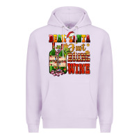 Lilac dear santa just bring wine Premium Hoodie - AdoDesignShop