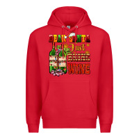 Red dear santa just bring wine Premium Hoodie - AdoDesignShop