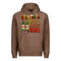 Chestnut dear santa just bring wine Premium Hoodie - AdoDesignShop