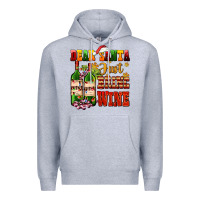 Heather Grey dear santa just bring wine Premium Hoodie - AdoDesignShop