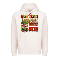Pale Pink dear santa just bring wine Premium Hoodie - AdoDesignShop