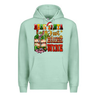 Seafoam dear santa just bring wine Premium Hoodie - AdoDesignShop