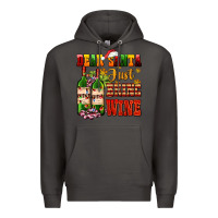 Smoke dear santa just bring wine Premium Hoodie - AdoDesignShop