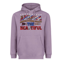Lavender America the beautiful Heavyweight Hoodie - texasbilliewilder