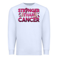 White Stronger Than Cancer Premium Sweatshirt - texasbilliewilder