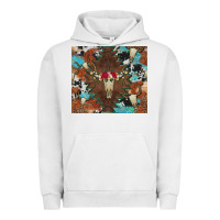 Pigment Lunar Rock western floral bullskull cowhide and leopard Urban Hoodie - Artiststas