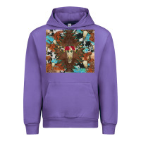 Tulip western floral bullskull cowhide and leopard Urban Hoodie - Artiststas