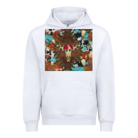 White western floral bullskull cowhide and leopard Urban Hoodie - Artiststas