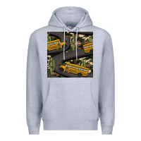 Cactus Camouflage School Bus Seamless Pattern Premium Hoodie | Teevron