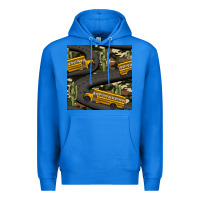 True Royal cactus camouflage school bus seamless pattern Premium Hoodie - BundleAndBundleShop