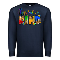 Navy be kind Premium Sweatshirt - Zillion Design Studio