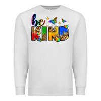 Oatmeal Heather be kind Premium Sweatshirt - Zillion Design Studio