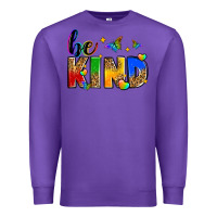 Purple be kind Premium Sweatshirt - Zillion Design Studio