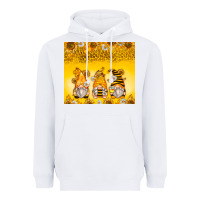 White bumble bee gnomes Heavyweight Hoodie - Zillion Design Studio