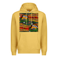 Antique Gold christmas school bus seamless pattern Premium Hoodie - BundleAndBundleShop