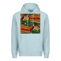 Blue Mist christmas school bus seamless pattern Premium Hoodie - BundleAndBundleShop
